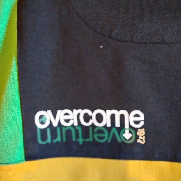 Men's White Vintage XL Ecko Unlimited Track Jacket Overcome Overturn Y2K - Picture 6 of 7